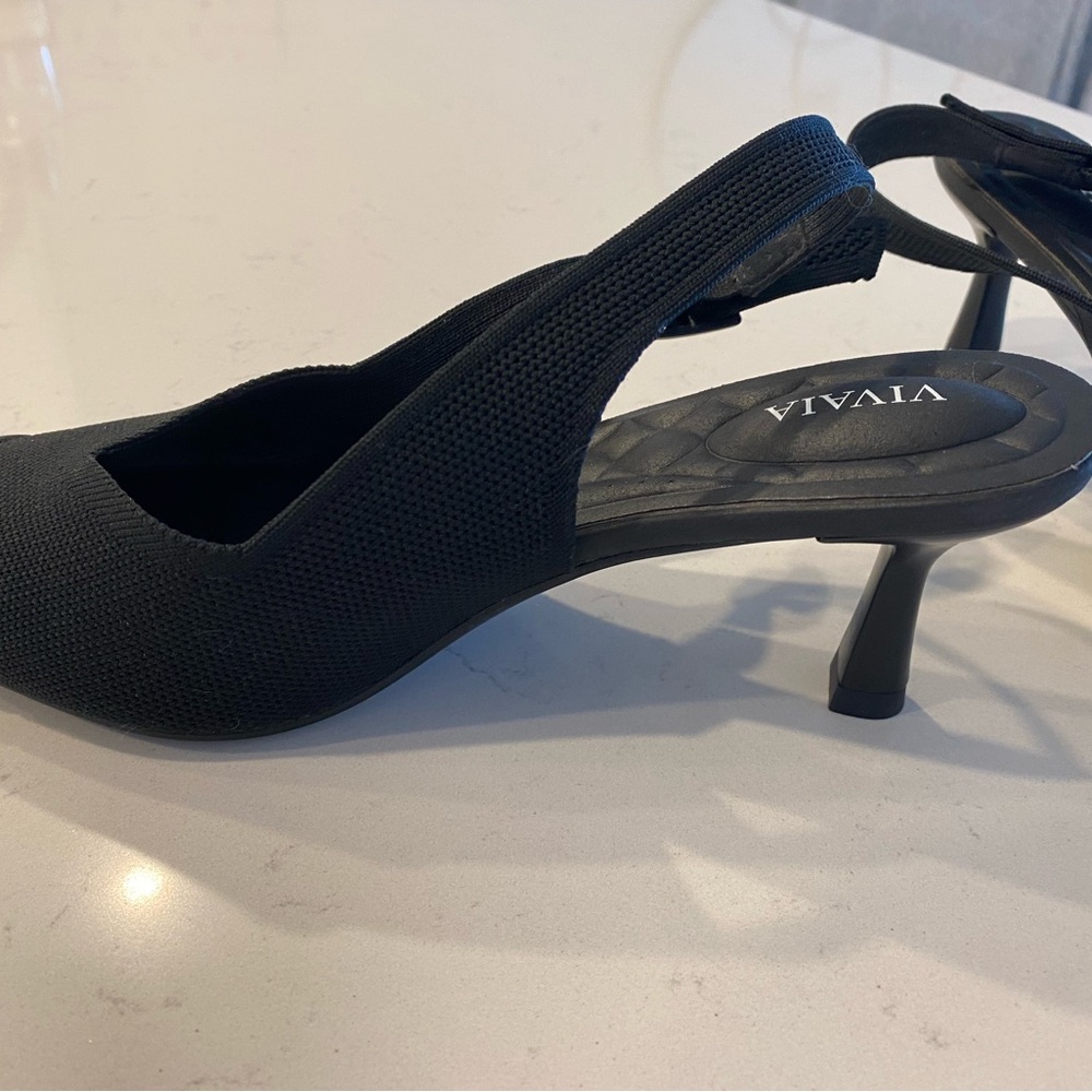 VIVAIA Black Women's Slingback Heels